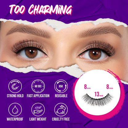 Too Charming Magnetic Eyelashes with 12 Magnets